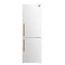 Forno Custodia 24-Inch Bottom Freezer, 10.3 Cu. Ft., Right Swing, Ice Maker, Total No frost, Fast Cool & Fast  Freeze in White with Antique Brass Handles (FFFFD1766-24WHT-RS)