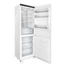 Forno Custodia 24-Inch Bottom Freezer, 10.3 Cu. Ft., Right Swing, Ice Maker, Total No frost, Fast Cool & Fast  Freeze in White with Antique Brass Handles (FFFFD1766-24WHT-RS)