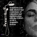 Forno AcquaSPA Retrofit 9-Inch Overhead Rainfall  Shower with 1.8 GPM Flow Rate, Handheld, Body Jets, 6 Way Diverter in Brushed Nickel (SC31BN-C8)