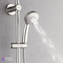 Forno AcquaSPA Retrofit 9-Inch Overhead Rainfall  Shower with 1.8 GPM Flow Rate, Handheld, Body Jets, 6 Way Diverter in Brushed Nickel (SC31BN-C8)