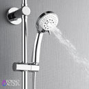 Forno AcquaSPA Retrofit 9-Inch Overhead Rainfall Shower with 2.5 GPM Flow Rate, Handheld, Body Jets, 6 Way Diverter in Polished Stainless Steel (SC31CP-C2)