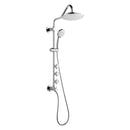 Forno AcquaSPA Retrofit 9-Inch Overhead Rainfall Shower with 2.5 GPM Flow Rate, Handheld, Body Jets, 6 Way Diverter in Polished Stainless Steel (SC31CP-C2)