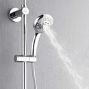 Forno AcquaSPA Retrofit 8-Inch Overhead Rainfall Shower with 1.8 GPM Flow Rate, Handheld, Body Jets, 6 Way Diverter in Polished Stainless Steel (SC32CP-C8)