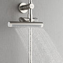 Forno AcquaFALL 9-Inch Overhead Rainfall Shower with 1.8 GPM Flow Rate, Handheld, Body Jets in Brushed Nickel Finish (SCW1BN-S8)