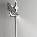 Forno AcquaFALL 9-Inch Overhead Rainfall Shower with 2.5 GPM Flow Rate, Handheld, Body Jets in Brushed Nickel (SCW1BN-S2)