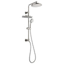 Forno AcquaFALL 9-Inch Overhead Rainfall Shower with 2.5 GPM Flow Rate, Handheld, Body Jets in Brushed Nickel (SCW1BN-S2)