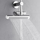 Forno AcquaFALL 9-Inch Overhead Rainfall Shower with 2.5 GPM Flow Rate, Handheld, Body Jets in Polished Stainless Steel (SCW1CP-S2)