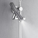 Forno AcquaFALL 9-Inch Overhead Rainfall Shower with 1.8 GPM Flow Rate, Handlheld, Body Jets in Polished Stainless Steel (SCW1CP-S8)