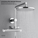 Forno AcquaFALL 9-Inch Overhead Rainfall Shower with 2.5 GPM Flow Rate, Handheld, Body Jets in Polished Stainless Steel (SCW1CP-S2)