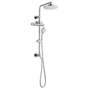 Forno AcquaFALL 9-Inch Overhead Rainfall Shower with 2.5 GPM Flow Rate, Handheld, Body Jets in Polished Stainless Steel (SCW1CP-S2)