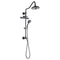 Forno AcquaFALL 8-Inch Overhead Rainfall Shower with 2.5 GPM Flow Rate, Handheld, 7 Way Diverter, Body Jets in Matte Black (SCW2BK-C2)