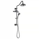 Forno AcquaFALL 8-Inch Overhead Rainfall Shower with 1.8 GPM Flow Rate, Handheld, 7 Way Diverter, Body Jets in Matte Black (SCW2BK-C8)