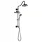 Forno AcquaFALL 8-Inch Overhead Rainfall Shower with 1.8 GPM Flow Rate, Handheld, 7 Way Diverter, Body Jets in Matte Black (SCW2BK-C8)