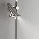 Forno AcquaFALL 8-Inch Overhed Rainfall Shower with 2.5 GPM Flow Rate, Handheld, 7 Way Diverter, Body Jets in Brushed Nickel (SCW2BN-C2)