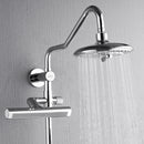 Forno AcquaFALL 8-Inch Overahead Rainfall Shower with 1.8 GPM Flow Rate, , 7 Way Diverter, Handheld Shower Head, Body Jets,  (SCW2CP-C8)