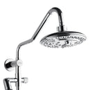 Forno AcquaFall 8-Inch Overhead Rainfall Shower with 2.5 GPM Flow Rate, Handheld, 7 Way Diverter, Body Jets in Polished Stainless Steel (SCW2CP-C2)
