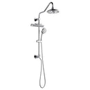 Forno AcquaFALL 8-Inch Overahead Rainfall Shower with 1.8 GPM Flow Rate, , 7 Way Diverter, Handheld Shower Head, Body Jets,  (SCW2CP-C8)