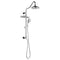 Forno AcquaFall 8-Inch Overhead Rainfall Shower with 2.5 GPM Flow Rate, Handheld, 7 Way Diverter, Body Jets in Polished Stainless Steel (SCW2CP-C2)