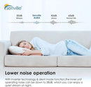 Senville Mini Split - 2-Zone 18,000 BTU Air Conditioner and Heat Pump Condenser with Wall Mount Air Handler (SENA-18HF-D)