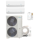 Senville Mini Split - 2-Zone 48,000 BTU Ductless Air Conditioner and Heat Pump Condenser with Wall Mount Air Handlers (SENA-48HF-D)