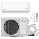 Senville LETO Series 24K BTU Mini Split with 18.7 SEER2, 230V Ductless Air Conditioner and Heat Pump Condenser with Wall Mount Air Handler (SENL-24CD)