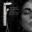 Forno AcquaSPA 9-inch Overhead Rainfall Shower Panel with 1.8 GPM Flow Rate, Handheld, Body Jets in Stainless Steel (SL31BC-8)