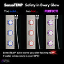 Forno AcquaSpa 9-Inch Overhead Rainfall Shower Panel with 2.5 GPM Flow Rate and SensoTemp, Handheld, Body Jets in Stainless Steel (SL31BC-L2)