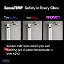 Forno AcquaSPA 9-Inch Overhead Rainfall Shower Panel with 2.5 GPM Flow Rate and with SensoTEMP in Mirrored Stainless Steel (SL31MC-L2)