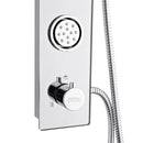 Forno AcquaSPA 9-Inch Overhead Rainfall Shower Panel with 2.5 GPM Flow Rate and with SensoTEMP in Mirrored Stainless Steel (SL31MC-L2)