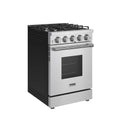 Thor Kitchen 24-Inch 3.7 Cu. Ft. Natural Gas Range with 4 Burners in Stainless Steel (SRG2401)