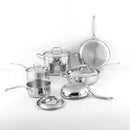 Thor Kitchen 10-Piece Tri-Ply Stainless Steel Cookware Set (SSC10P)