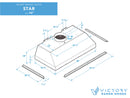Victory Star 42-Inch 1000 CFM Range Hood Insert with Remote Blower (Star-42-RB)
