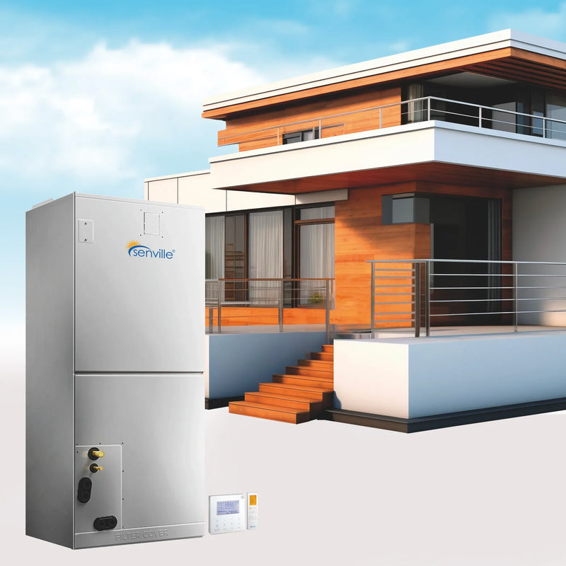 Senville LETO Series 12K BTU Mini Split with 21.3 SEER2, 230 Ductless Air Conditoner and Heat Pump Condenser with Wall Mount Air Handler (SENL-12CD/220)
