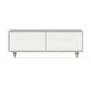 Forno Evoluto Tavolo 51-Inch Smart Coffee Table Refrigerators - Dual Drawers, Bluetooth 5.0 Audio, Wireless Charging & RGB Ambient Light in White (FCTFR7006-51WHT)