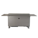Forno Elevato Smart Bar Table in Sandstone Black with 5.3 Cu.Ft Refrigerator and Freezer with Bluetooth Control (FBTFR7037-72BLK)