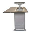 Forno Elevato Smart Bar Table in Sandstone Black with 5.3 Cu.Ft Refrigerator and Freezer with Bluetooth Control (FBTFR7037-72BLK)