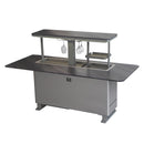 FORNO Elevato Smart Bar Table with 5.2 Cu. Ft. Fridge/Freezer, Motorized Lift System, Bluetooth Control in Midnight Marble (FBTFR7037-72GRY)
