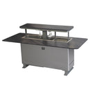 FORNO Elevato Smart Bar Table with 5.2 Cu. Ft. Fridge/Freezer, Motorized Lift System, Bluetooth Control in Midnight Marble (FBTFR7037-72GRY)