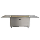 Forno Cinetico Smart Dining Table in Sandstone Black with 5.3 Cu. Ft. Refrigerator and Freezer with Bluetooth Control (FDTFR7044-86BLK)