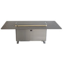Forno Cinetico Smart Dining Table in Sandstone Black with 5.3 Cu. Ft. Refrigerator and Freezer with Bluetooth Control (FDTFR7044-86BLK)