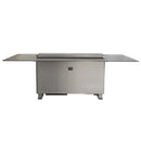 Forno Cinetico Smart Dining Table in Sandstone Black with 5.3 Cu. Ft. Refrigerator and Freezer with Bluetooth Control (FDTFR7044-86BLK)