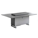 Forno Cinetico Smart Dining Table in Sandstone Black with 5.3 Cu. Ft. Refrigerator and Freezer with Bluetooth Control (FDTFR7044-86BLK)