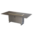 Forno Cinetico Smart Dining Table in Sandstone Black with 5.3 Cu. Ft. Refrigerator and Freezer with Bluetooth Control (FDTFR7044-86BLK)