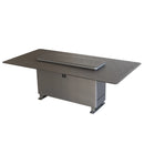 Forno Cinetico Smart Dining Table in Sandstone Black with 5.3 Cu. Ft. Refrigerator and Freezer with Bluetooth Control (FDTFR7044-86BLK)