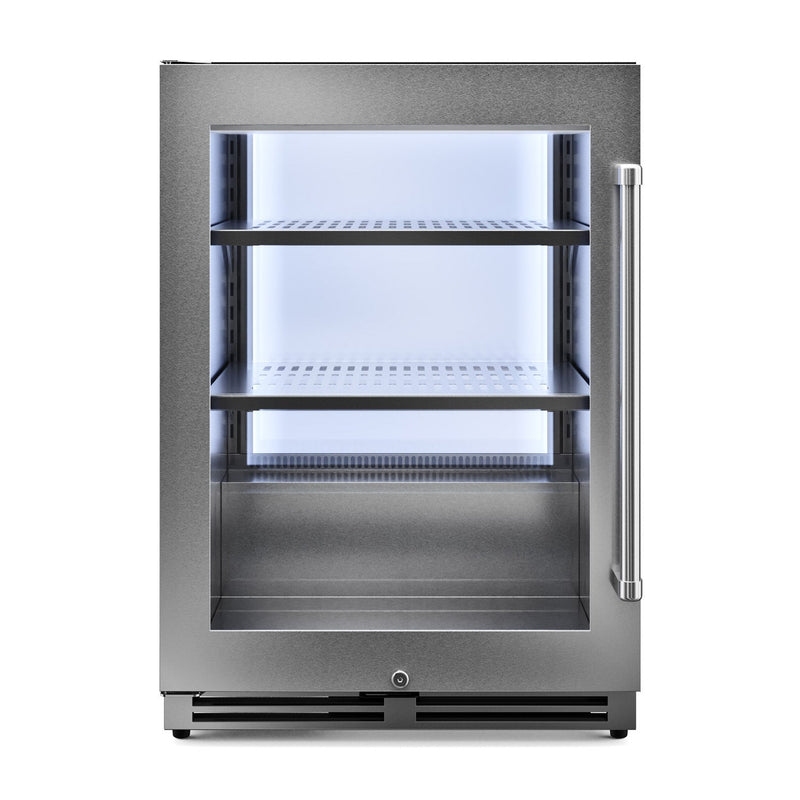 Thor Kitchen 24-Inch Undercounter Beverage Cooler in Stainless Steel - Left Hinge (TBR24U-LH)