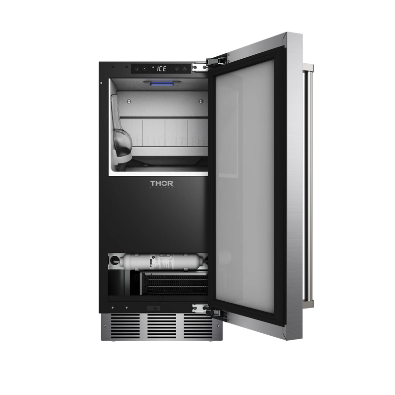 Thor Kitchen 15-Inch Gourmet Ice Maker with Drain Pump (TIM1502)