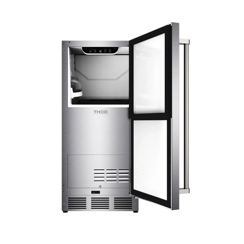 Thor Kitchen 15-Inch Indoor Outdoor Ice Maker with Drain Pump (TIM1511)