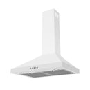 Thor Kitchen 30-Inch 350 CFM Wall Mount Chimney Range Hood in White (TRH3035W)