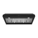 Thor Kitchen 36-Inch 480 CFM Convertible Under Cabinet Range Hood with Baffle Filters in Black (TUH3648B)