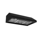 Thor Kitchen 36-Inch 480 CFM Convertible Under Cabinet Range Hood with Baffle Filters in Black (TUH3648B)